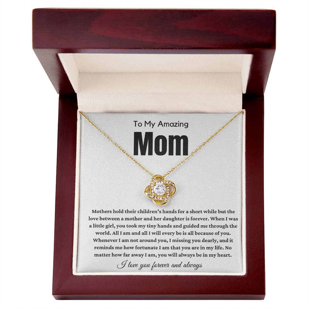 A Personal Mother's Day Gift - Love Knot Necklace