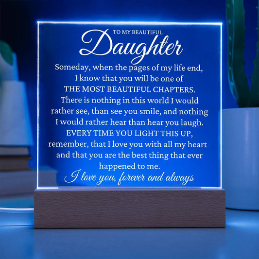 Gift To Daughter - The Most Beautiful Chapter