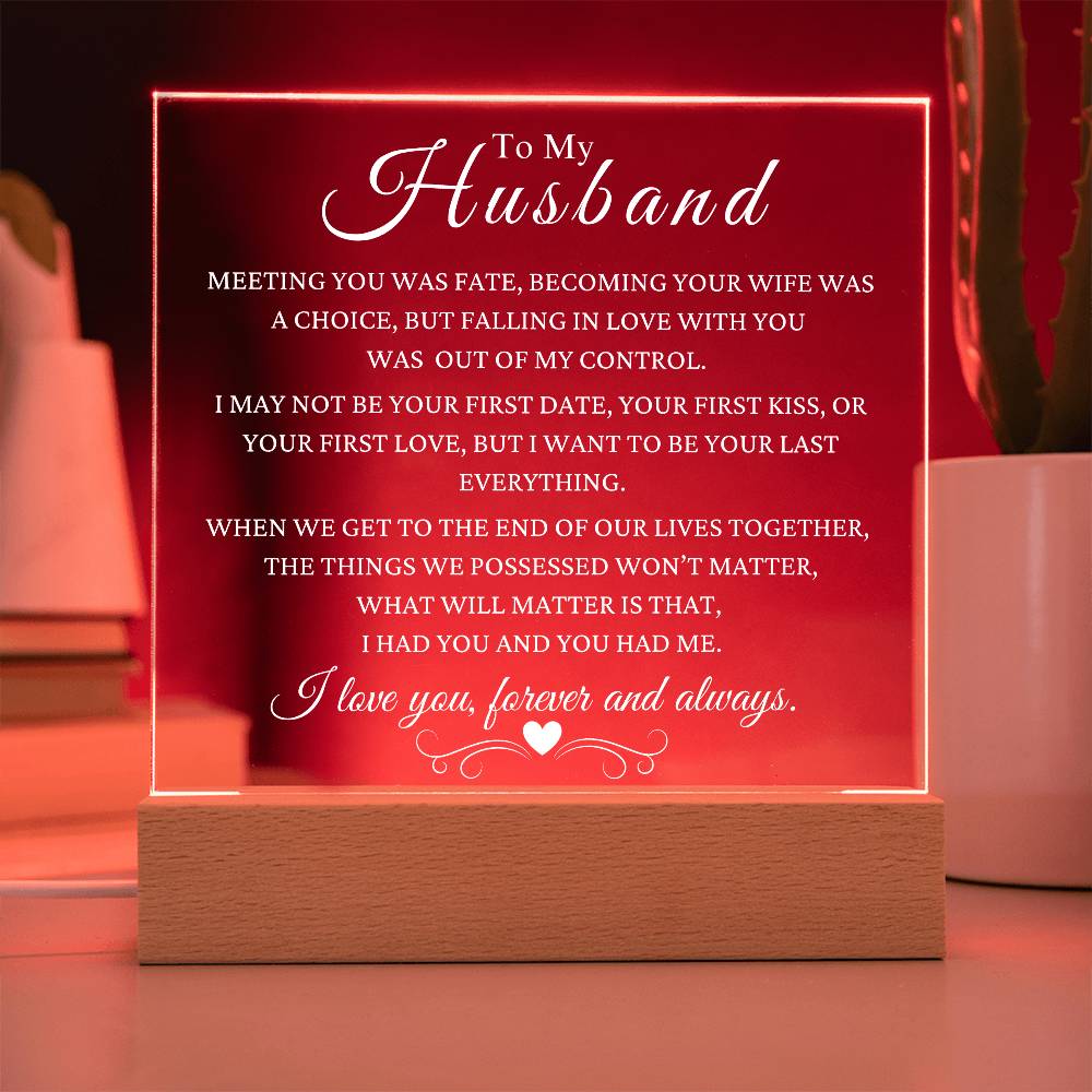 Gift To Husband: Your Last Everything
