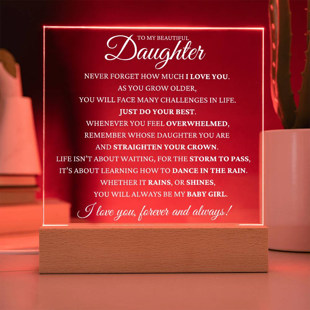 Gift To Daughter - Letter To Daughter