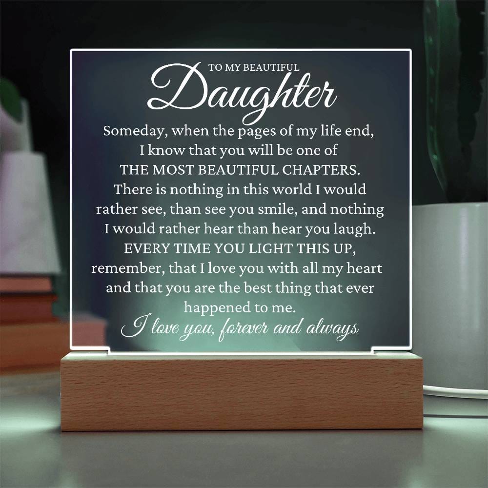 Gift To Daughter - The Most Beautiful Chapter