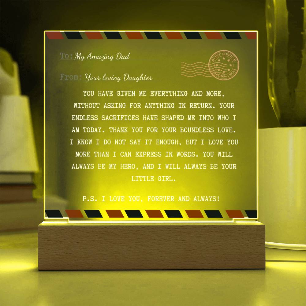 Father's Day Gift To Dad: Letter To My Dad