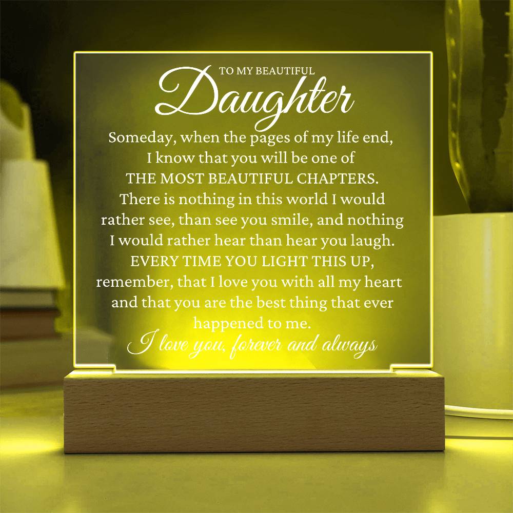 Gift To Daughter - The Most Beautiful Chapter