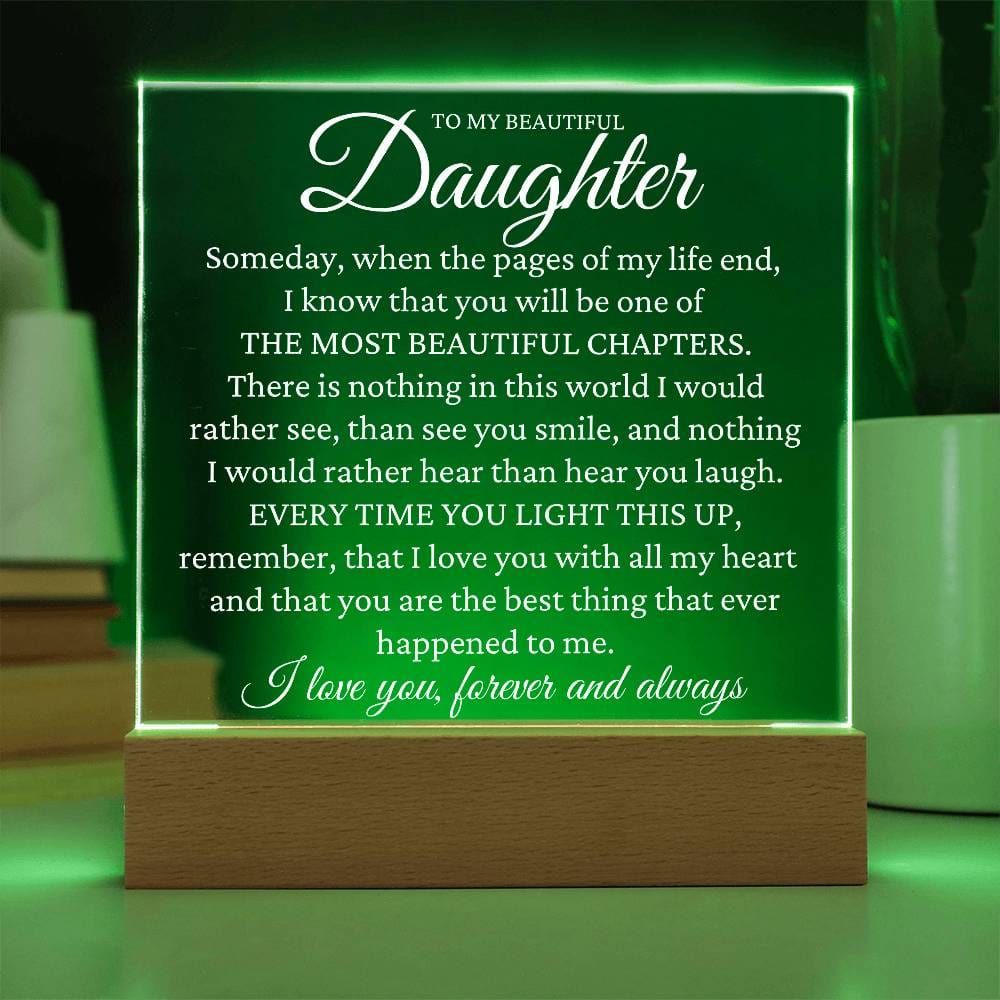 Gift To Daughter - The Most Beautiful Chapter