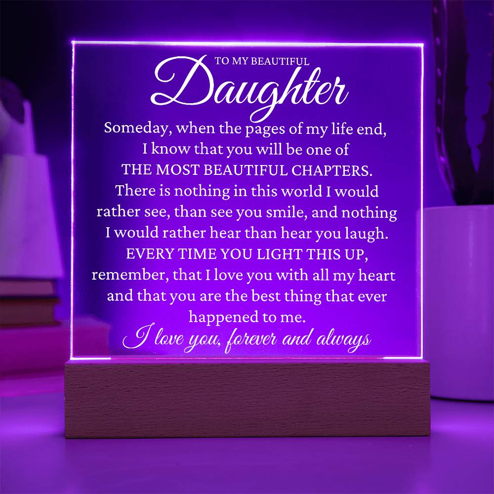Gift To Daughter - The Most Beautiful Chapter