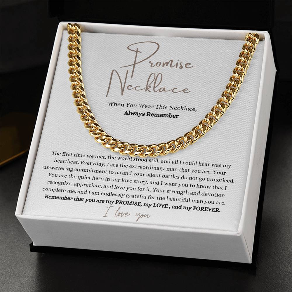 Promise Necklace - Gift For Him