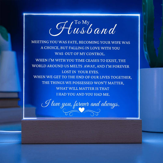 Gift To Husband: Meeting You Was Fate