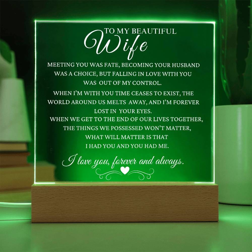 Gift To Wife: Meeting You Was Fate
