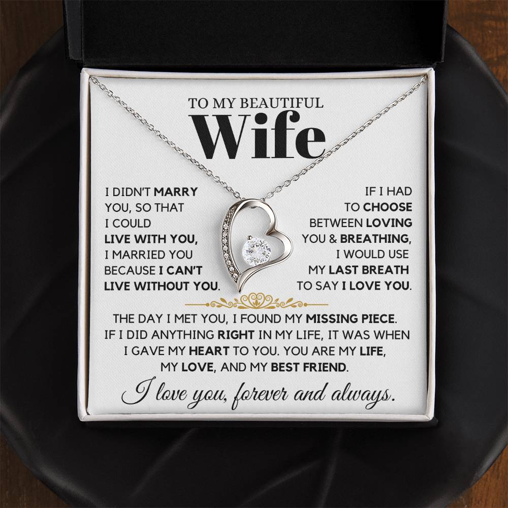 I Can't Live Without You - Christmas Gift To Wife