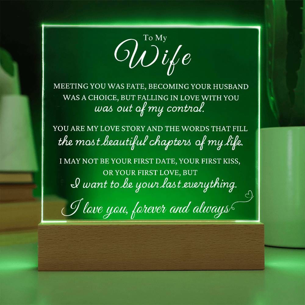 Gift To Wife -  Meeting You Was Fate